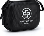 Mini First Aid Kit - 150 Piece Small Waterproof Hard Shell Medical Kit for Home, Car, Travel, Camping, Truck, Hiking, Sports,