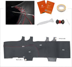MEWANT DIY Stitching Steering Wheel Cover Wrap for Tesla Model 3 Highland 2023-2025/Model Y 2025 Highland for Tesla Model 3/Model Y Accessories(3D Style)