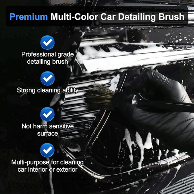 10PCS Car Detailing Cleaning Kit Interior Cleaner, Car Detailing Brushes, Car Duster, Car Cleaning Gel, Microfiber Cleaning C