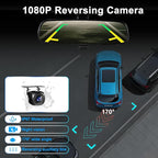 Carplay Screen for Car,10.26" HD Car Stereo for Apple Carplay & Android Auto -with Rotatable 4K Dash Cam & HD Backup Camera, 
