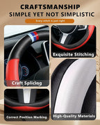 Customized Auto Car Steering Wheel Cover for BMW X1,X2,X3,X4,X5,X6,X7,i3,i4,i5,i8 535i 740Li 335i M3 M4 M5 Z1 Z3 Z4 Z5 Mini (