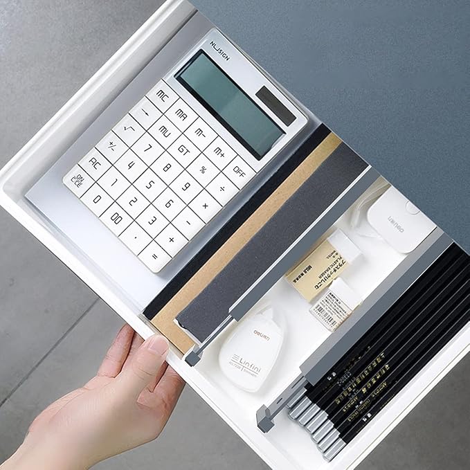 ANTOWIN Bamboo Drawer Dividers Organizers, Expandable Drawer Separators Splitter,17-22 inches Long Adjustable Spring-loaded O