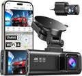REDTIGER Dash Cam 4K Front and 1080P Rear, STARVIS 2 Sensor, 5.8GHz WiFi (20MB/s), GPS, WDR & HDR Night Vision, 170°Wide Angl