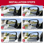 LivTee Blind Spot Mirrors, 2" Round HD Glass Frameless 360° Adjustable Convex Rear View Mirrors with Wide Angle Stick, Exterior Accessories for Cars, SUVs and Trucks, 2 Pack