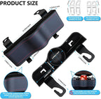 Backseat Car Organizer, Multifunctional Back Seat Car Organizer with Cup Holder and 2 Seat Back Hooks for Snacks, Canned Drinks and Cell Phones
