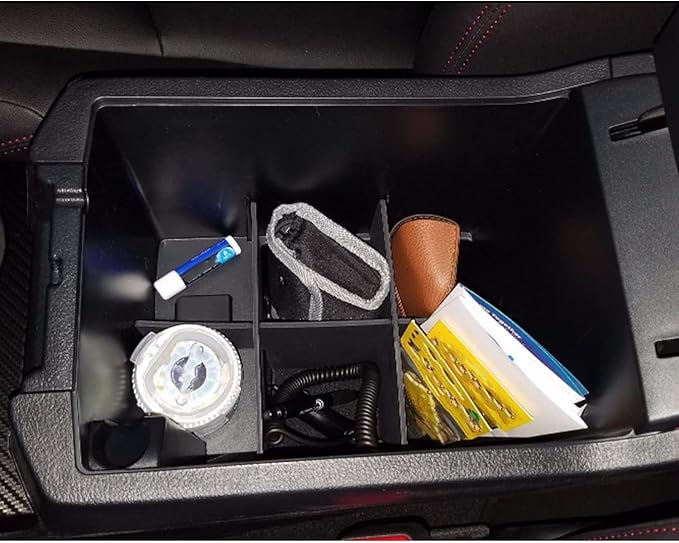 JOJOMARK Compatible with Toyota 4Runner Accessories Center Console Tray Organizer Armrest Box Storage Fit for 4Runner 2010-2019 2020 2021 2022 2023 2024 (Organizer Set)