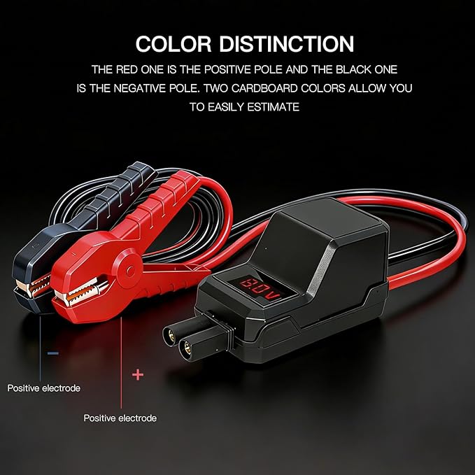MEGAWISE Smart Jump Starter Cable | Heavy-Duty Battery Booster Clamp with Safety Protection & LED Indicator | Compatible