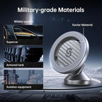 SYNCWIRE for MagSafe Car Mount - Kevlar Material Magnetic Phone Holder for Car Dash,360° Rotation Strong Magnets Car Phone Holder Compatible iPhone 17 Pro Max Air 16 15 14 13, MagSafe Car Accessories