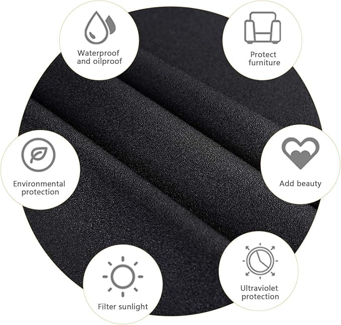 WPCTEV Static Cling Total Blackout Privacy Window Film Cover 100% Light Blocking No Glue Black Window Tint for Home Room Darkening Easy Removal 35.4 Inch x 13.1 Feet