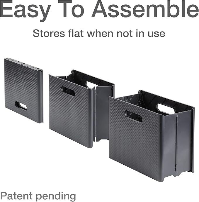 Pendaflex Mobile File Box with Handles, Easy Set Up, Collapse Down and Store Away, 13"W x 10"H x 6.5"D, Holds Letter Size Fil