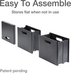 Pendaflex Mobile File Box with Handles, Easy Set Up, Collapse Down and Store Away, 13"W x 10"H x 6.5"D, Holds Letter Size Fil