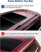 JOYTUTUS Aluminum Lockable Roof Rack Cross Bars Compatible with Ford Explorer 2016-2019 XLT/Limited/Sport/Platinum, Anti-Theft Crossbars for Rooftop Cargo Carrier, Kayak, Bike, Snowboard & Luggage