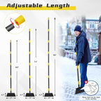 Garden Flat Shovel, 74" Multifunctional Cleaning Shovel, Manual Weeder Heavy Duty Metal Floor Scraper Garden Tool for Lawn Digging, Weeding, Scraping, Ice Remove, Edging