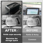 Muslogy Dashboard Storage Box & Cup Holder Inserts Compatible with 2021-2024 GMC Yukon Chevy Tahoe Suburban Accessories Front & Rear Drink Holder 2PCS & Center Console Organizer Behind Screen