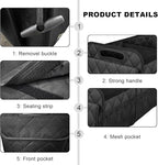 Sun Walker Car Trunk Organizer, Collapsible Auto Storage Box Cargo Organizer with Reinforced Handle, Multi-Pocket Waterproof Ox