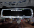 Bling Rhinestone Car Rear View Mirror with Crystal Diamonds Bling Car Accessories for Women-White