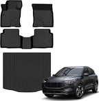 Auxko All Weather Floor Mats Cargo Mat for Ford Escape 2020-2025 2026 Gasoline All Season TPE Accessories Guard Odorless Anti-Slip Floor Liners Trunk Mat for Ford Escape Gasoline