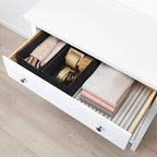 Criusia 6 Pack Clothes Drawer Organizer Dividers, Fabric Foldable Closet Dresser Drawer Organizer for Clothing, Bra Sock Unde