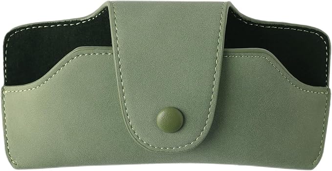 Car Sunglasses Holder for Car Visor Vegan Leather Auto Eyeglass Case with Clip Automotive Interior Visor Accessories