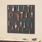TORACK 4 PCS 16 x16 in Pegboard Panels for Wall Garage Tools Organizer Pegboard for Workbench, Modular Peg Board Tool Board(P
