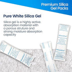 1500pcs 5 Gram Premium Silica Gel Packets, Food Safe Desiccant Packs, Desiccant Moisture Absorbers for Storage