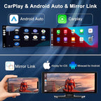 Carplay Screen for Car,10.26" HD Car Stereo for Apple Carplay & Android Auto -with Rotatable 4K Dash Cam & HD Backup Camera, 