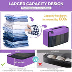 YAMIU Packing Cubes for Suitcases, 7 Pcs luggage organizer bags with Shoe Bag, 2 Waterproof Travel Toiletry Bags, Travel Cube