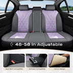Coverado Car Seat Covers Full Set, Seat Covers for Cars, Waterproof Leather Automotive Seat Cover, Universal Car Interior Pro