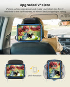WONNIE Car Headrest Mount Holder for Tablets, Tablet Holder for Car Back Seat, Tablet Stand for Kids Fits for 7-12.9'' Devices, 4 Pack