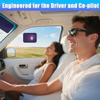 ZATOOTO Static Cling Car Sun Shade for Side Window & Windshield, 4 Pack Expandable Window Shade Sun Blocker Car Windshield Sunshade｜Reinforced Frame｜Anti-Glare｜(2 Pack, 9.84*7 in & 2 Pack, 15.7*7 in)