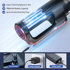 Handheld Vacuum Cleaner, 18000Pa 2 in 1 Cordless Car Vacuum Cleaner&Air Duster, 130W Brushless Motor with 7800mAh Battery, LE