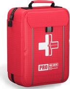 Upgrade - Comprehensive First Aid Kit with Labelled Compartments, Molle System Emergency Kits for Car,Home,Hiking, Backpackin