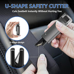 Window Breaker Seatbelt Cutter, Underwater Car Safety Hammer 2-in-1 Car Window Breaker Tool with Test Glass, Emergency Escape