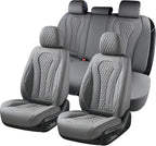 Coverado Car Seat Covers, Gray Seat Covers Full Set, Auto Seat Cover 5 Seats, Car Seat Cushion, Car Seat Covers Front Seats B