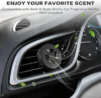 Car Fragrance Holder Compatible with Bath & Body Works Refills (Not Included), Air Freshener Vent Clip or Visor Clip, Refilla