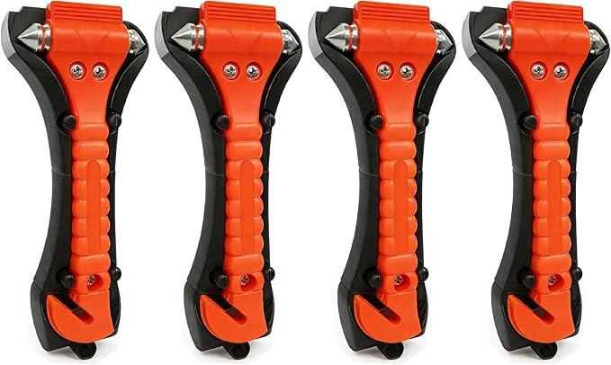 BFXM Car Window Breaker Hammer and Seat Belt Cutter 2-in-1, Emergency Escape Tool, Safety Glass Breaker, Automotive Safety Es