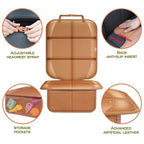 Meolsaek Car Seat Protector for Child Car Seat, Durable 600D Fabric Waterproof Car Seat Cover with Thick Pad Non-Slip Backing