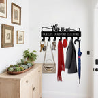 Key Holder Wall Mount, This is Us Sign, Key Holder Wall for Wall Decorative with 6 Hooks, Organizer Rack Hanger for Entryway,