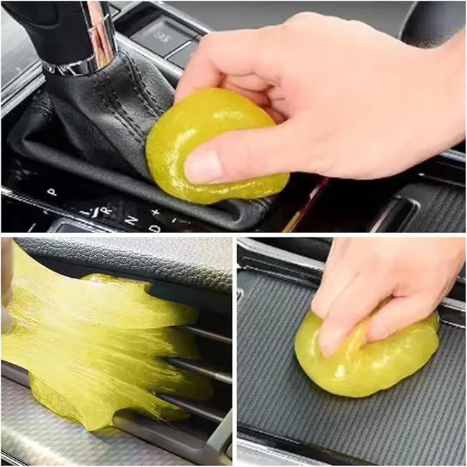 Car Cleaning Gel Slime - Magic Mud for Automobile Air Vent, Computer Keyboard, and Interior Cleaning Tool