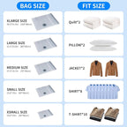 20 PCS Vacuum Seal Bags for Clothing with Electric Air Pump, Compression Space Saver, Vacuum Storage Bags for Luggage, Travel