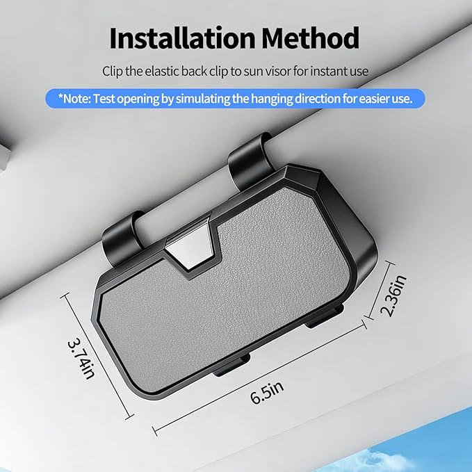 Sunglasses Holder for Car Visor Leather Eyeglasses Organizer Case for BMW X3 X5 X7 X1 3 4 2 5 Series Accessories