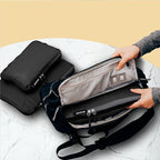 BAGAIL 5 Set Ultralight Compression Packing Cubes Travel Accessories Expandable Packing Organizers(Black)