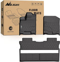 Nilight TPE Floor Mats for Honda Ridgeline Crew Cab 2017 2018 2019 2020 2021 2022 2023 2024 2025 2026 All Weather Custom Fit Heavy Duty Floor Liners