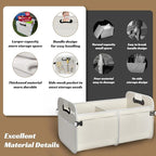 Sposuit Trunk Organizer for Car - 70L Collapsible Trunk Storage with 11 Pockets & Reinforced Handles, SUV Trunk Organizers for