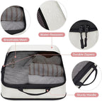 4 PCS Set Compression Packing Cubes for Travel, Lightweight Packaging Organizer Bags for Carry On Space Saving, Travel Essent