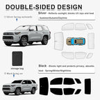 KMF Thicken Sun Shade Custom Fit for Toyota 4Runner 2025 2026 Accessories,4Runner Sunshade for Windshield Side Rear Car Window Covers UV Block and Blackout Protect Privacy for Camping Outdoor 8pcs