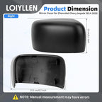 Driver & Passenger Side Mirror Cover Replacement for Jeep Renegade 2015 2016 2017 2018 2019 - Left & Right Side Mirror Covers, Rear View Mirror Cap Accessories Textured, Without Lamp