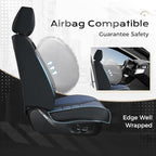 Coverado Car Seat Covers Front, Seat Covers for Cars, Waterproof 2-Pack Car Seat Cushions, Leather Carseat Seat Protectors, U