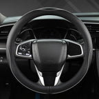 West Llama Microfiber Leather Car Steering Wheel Cover for Honda Accord Civic CR-V HR-V Pilot Fit Passport Odyssey,Sport Styl