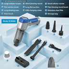 Mini Vacuum Cleaner, 3 in 1 Car Vacuum Cleaner High Power, 15000PA Powerful Suction, Air Duster, 7500mAh, Adjustable Small Va